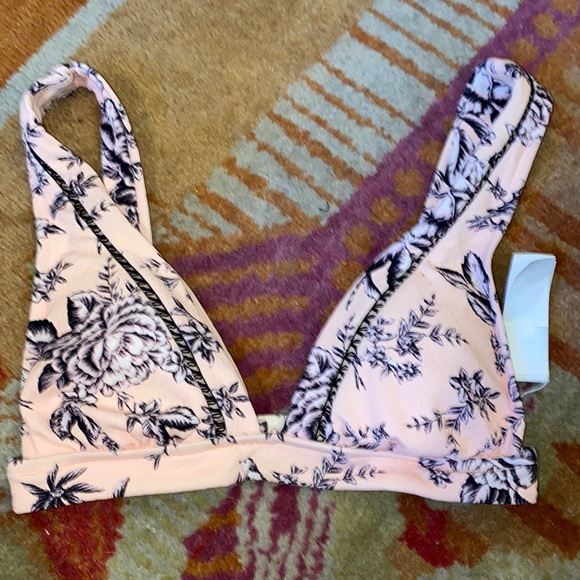 Seafolly Australia US 2 triangle bikini top love birds - Picture 3 of 6